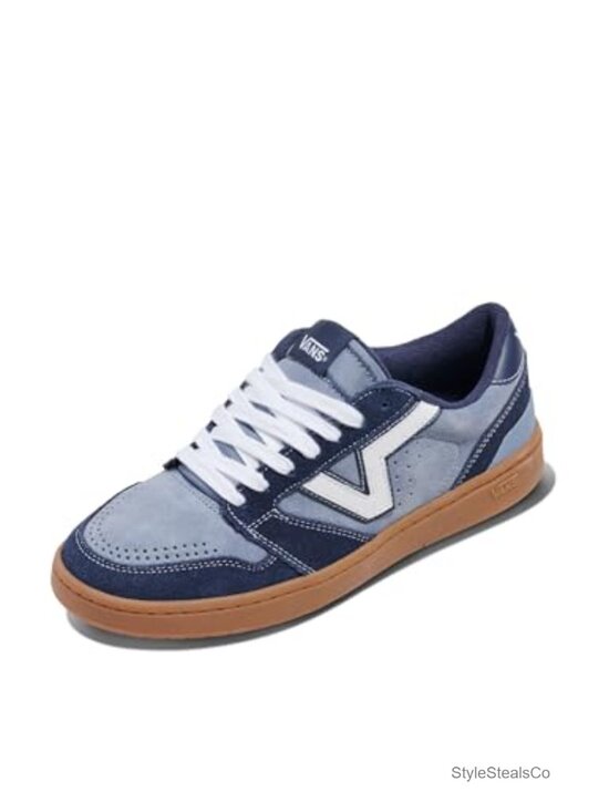 Shoes - Vans Lowland 2.0 Retro Court Sneakers Suede & Canvas Lace-Up Cupsole
